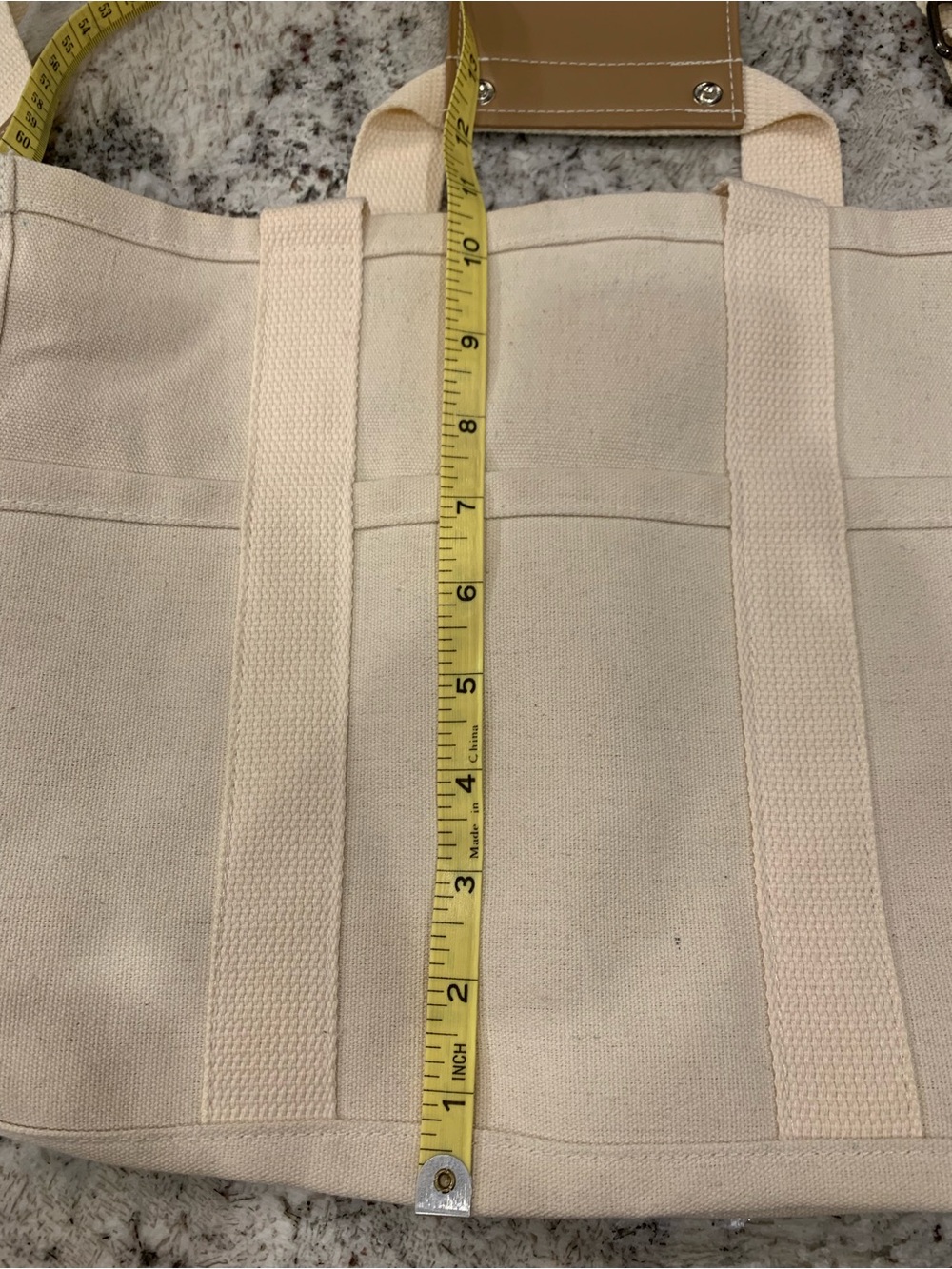 CANVAS CROSSBODY TOTE OR Large Capacity Multi Pocket Handbag INSERT FOR TOTE NEW - Picture 13 of 13